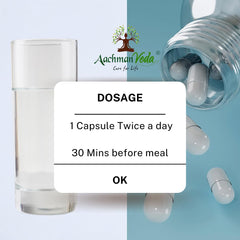 Aachman Veda Garcinia Cambogia With 60% Hca For Men & Women, Natural Extract Formulation & Support Metabolism, Help To Prevent Easy Formation Of Fats | 60 Capsules 100gm 0.2lbs