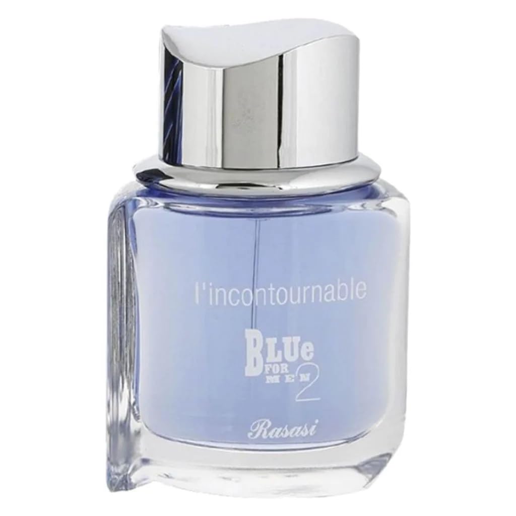 Rasasi Blue For Men 2 L'incontournable Eau De Parfum 75ml 2.5 Fl.oz. Gift For Husband | Long Lasting Rasasi Blue For Men 2 L'incontournable Eau De Parfum 75ml 2.5 Fl.oz. Gift For Husband | Long Lasting