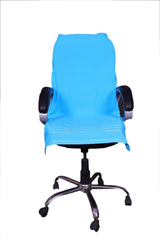 Vvip Home 100% Cotton Luxary Office Chair Towel 550 Gsm (Sky Blue)