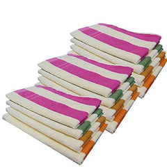 Akin Cotton Hand Towel 1500 Gsm (Multicolor) - 12 Pcs