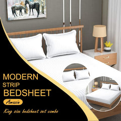 Plain Double Bedsheet For Queen Size With 2 Pillow Covers - 90 X 95 Inches, White | Wrinkle Resistant & Soft Skin Safe | All Season Comfort Fabric