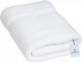 Kuber Industries Cotton Bath Towel 350 Gsm | Super Absorbent & Antibacterial | Lightweight & Odour Free (White)