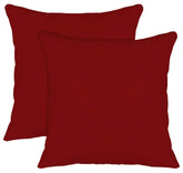 Microfiber Filled Floor Cushion, Decorative Throw Pillow, Maroon - 16 X 16 Inch | Home DƩcor Pillow, Sofa & Bed Cushion | Soft & Comfortable Pillow, Model No - F_26_kubmart016867 - Set Of 2