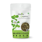 Manhar Organics Brahmi Herbal Leaves Bacopa Monnieri Linn For Tea, Hair Growth & Skin Care, Hair Scalp Treatment Indian Pennywort | 100gm 0.2lbs