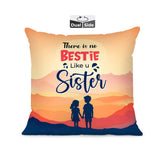 Pillow Cushion For Best Sister, Premium Pillow - 16 Inch | Unique Thoughtful Cute Birthday Diwali Pillow Gift For Best Sister | Premium Filler Cushion, Dual-Sided Design - Design 27