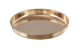 Dinner Set Thali Handmade Bronze Plates Set Of 2 - Approximate 12 Inch Bronze Kansa Thali