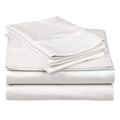100% Microfiber Double Bedsheet With 2 Pillow Cover - 90 X 100 Inches, White | Luxury & Durability | Lightweight Fabric Suitable For Warmer Seasons & Less Chilly Nights