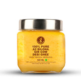 Organic A2 Bilona Gir Cow Desi Ghee By Gir Amritphal | Good Source Of Healthy Desi Cow Ghee Perfect For Joint Pain | (500ml) 16.9 Ounce | Jar Pack
