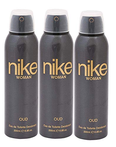 Nike Oud Eau De Toilette Deodorant Spray 600ml 20.2 Fl.oz. Pack Of 3 | Perfect Birthday For Girlfriend | Long Lasting Fragramce Nike Oud Eau De Toilette Deodorant Spray 600ml 20.2 Fl.oz. Pack Of 3 | Perfect Birthday For Girlfriend | Long Lasting Fragramce