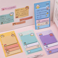 Sticky Note Pads Self Stick Notes Study School and organizing (Multicolor, Pack of 2)