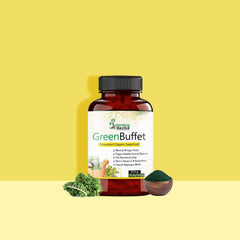 Humming Herbs Super Green, Improving Immunity & Skin Glow , 30 Super Foods Like Quercetine Cordyceps Spirulina Alfalfa Ashwgandha Seabuck Thorn Acai Berry Goji Berry | 90 Capsules , 150gm 0.3lbs