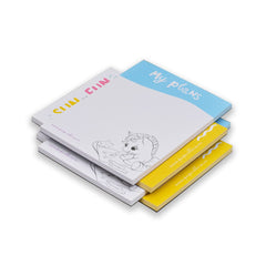 Notepads To Do List, Unicorn Diary For Girls Cute Stationery Gift For Kids Birthday, Set Of 4