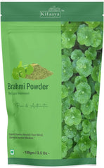 Kifaaya Brahmi Powder, Enhance Memory, Concentration And Cognitive Function, Ayurvedic Medicine, Brahmi Powder | 100gm 0.2lbs