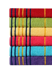 Akin Towel Multicolor Cotton Hand Towels 1200 Gsm (Set Of 6)