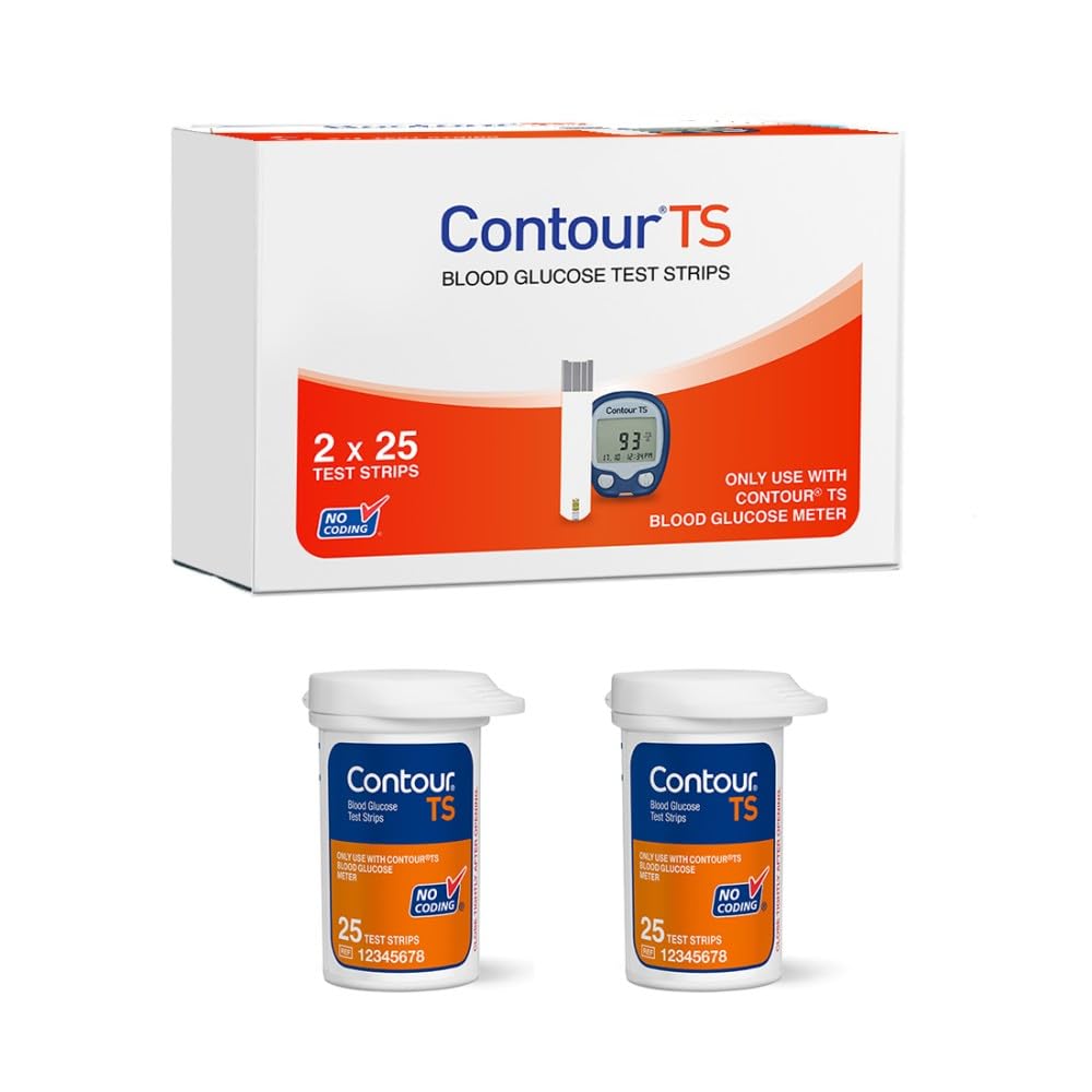 Contour TS Blood Glucose Test Strip (25X2 Strips Pack) | Contour TS Sugar Machine 50 Test Strips Contour TS Blood Glucose Test Strip (25X2 Strips Pack) | Contour TS Sugar Machine 50 Test Strips