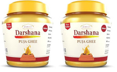 100% Pure Darshana Puja Ghee By Shubhkart | Desi Puja Ghee For Diya & Batti Perfect For Festivals | 1 Litre (500ml * 2) 33.8 Ounce | Jar Pack