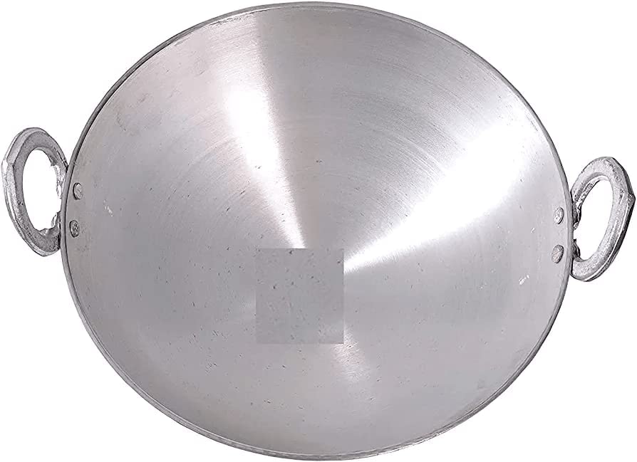 Pure Aluminium Kadhai, Kadai, Frying Pan For Cooking Deep Fry Combo Of 3 Kadai - 6 Liters, 7 Liters & 8 Liters | Gas Stovetop Compatible Pure Aluminium Kadhai, Kadai, Frying Pan For Cooking Deep Fry Combo Of 3 Kadai - 6 Liters, 7 Liters & 8 Liters | Gas Stovetop Compatible