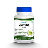 Healthvit Amla Organic Amla Without Sugar & Skin Foods Glow Mix, Priority Glow Mix, Good For Immunity, Rich Source Of Vitamin C | 60 Capsules 100gm 0.2lbs