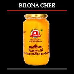 Organic Indian Desi Cow Ghee By Gavyratan | High In Protein Fiber Healthy Desi Ghee Good For Digestive Health | (1 Litr) 33.8 Ounce | Jar Pack