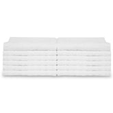 Divine Overseas Cotton Terry Dish Clothes 1200 Gsm | Soft & High Absorbent (White) - Pack Of 12