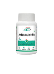 Lifetree Ashwagandha Supplement Extra Strength Natural Formulation, Support Strength & Energy Supports Healthy Immune System Capsules Ayurvedic Medicine | 60 Capsules 100gm 0.2lbs
