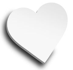 Heart Shape Transparent Sticky Notes Pad, Waterproof Sticky Notes, 3 X 3 Inch - Pack Of 500