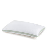 Microfiber Aloe Vera Gel Pillow, Comfortable Pillow, White & Green, Big Size | Anti-Bacterial & Anti-Allergic Sleeping Pillow For Sensitive Skin | Super Soft Pillow, Rectangular Shape Pillow
