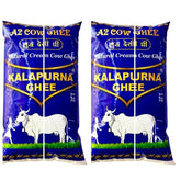 Organic Natural A2 Desi Cow Ghee By Kalapurna Ghee | Delicious & Nutritious Healthy Desi Cow Ghee For Overall Health | 4 Litre (1 Litr * 4) 135.2 Ounce | Pouch Pack
