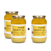 Natural A2 Desi Cow Ghee By Barosi | Rich In Vitamins A, E & Healthy Danedar Cow Desi Ghee Good For Relieves Constipation | 3 Litr (1 Litr * 3) 101.4 Ounce | Jar Pack