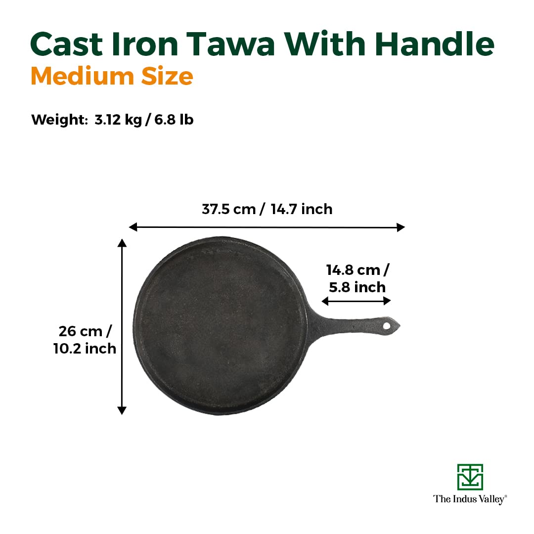 Pre-Seasoned Black Cast Iron Cookware Set - Fry Pan 25 Cm, 1.6 Liters + Tawa 25.7 Cm | Kitchen Cooking Combo Pots & Pans Set Of 2 Pcs - Naturally Nonstick Pre-Seasoned Black Cast Iron Cookware Set - Fry Pan 25 Cm, 1.6 Liters + Tawa 25.7 Cm | Kitchen Cooking Combo Pots & Pans Set Of 2 Pcs - Naturally Nonstick