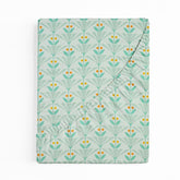 Printed Double Bedsheets With 2 Pillow Covers - Size-78 X 72 Inches, Green | King Size Bed With All Around Elastic Breathable Long Lasting