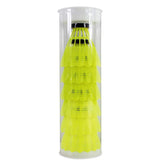 SPOCCO Stable Windproof Nylon Plastic Badminton Shuttlecocks , Speed 76 | Yellow , Pack Of 6