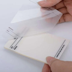 Transparent Note Sticky Note Pads, Waterproof Self-Adhesive Transparent Sticky Note - 50 Pieces