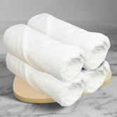 Heelium Bamboo Bath Towel 2400 Gsm | Ultra Absorbent 3x Softer Than Cotton Towels - White (Pack Of 4)