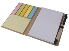 Memo Note Pad In Diary Style With Sticky Notes Pen Regular Notebook Single 70 Pages
