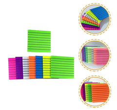 Transparent Memo Sticky Notes, 50 Sheets Sticky Pet Note, Line Designed, Purple - Pack Of 3