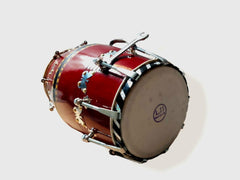 Premium Wooden Dholak - Traditional Indian Drum For Music, Cherry | Perfect For Weddings, Festivals & Cultural Events - Dholak For Festival, Wedding, Satsang | Very Easy To Tune