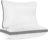 Premium Sleeping Pillow, Firm & Lofty Pillow, Size - 17 X 27 Inch | Bed Pillow For Sleeping, Microfiber Pillow, Washable | White Pillow - Set Of 2