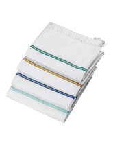 Ramraj 100% Cotton Soft Feel With Small Border Bath Towel 1200 Gsm (White)- Pack Of 4