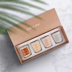 HAND POURED CANDLE FRAGRANCE SOYS WAX VOTIVE GLASS CANDLES AROMA GIFT SET
