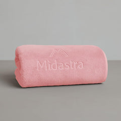 Midastra Microfiber Bath Towel 500 Gsm | Extra Soft, Lint-Free, Quick-Dry & Highly Absorbent Towel (Peach)
