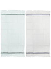 Athom Trendz Living Eco Saviour Premium Cotton Bath Towel 400 Gsm | Ultra Soft Super Absorbent Eco-Friendly Pearl White Bath Towels | Machine Washable- Pack Of 2