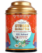 San-Cha Stress Relief Herbal Tea - 25 Biodegradable Herbal Tea Bags | Calms The Mind & Reduces Anxiety - Zero Caffeine, Environment Friendly
