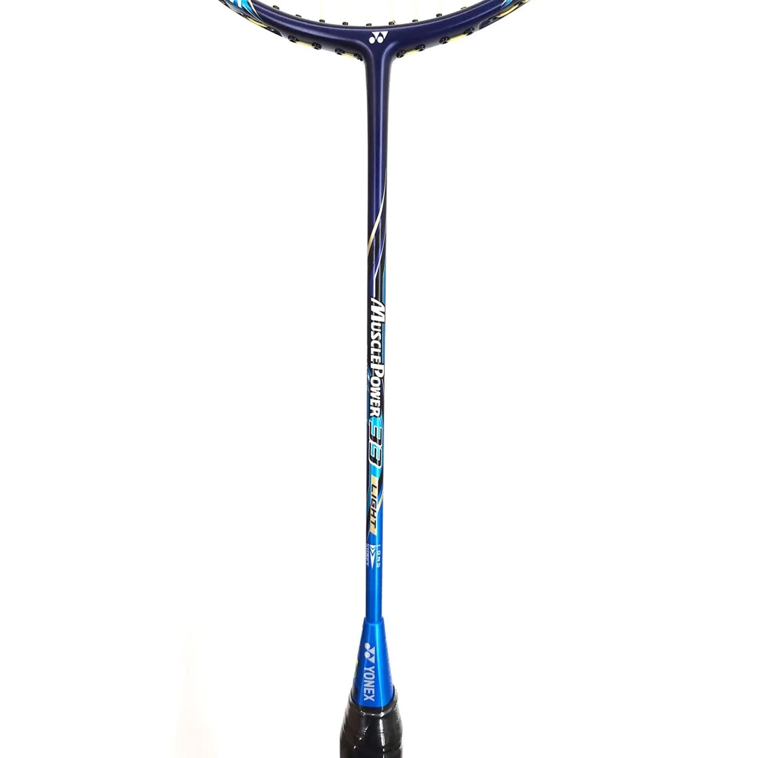 Yonex MUSCLE POWER 33 LIGHT, 23 - 24 Model Graphite Strung Badminton Racquet, Colour - Blue, Grip Size - 3 5/8 inches Yonex MUSCLE POWER 33 LIGHT, 23 - 24 Model Graphite Strung Badminton Racquet, Colour - Blue, Grip Size - 3 5/8 inches