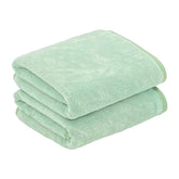 Patpug Ultra Soft Microfiber Hand Towel 400 | Comfortable, Fade Resistant, Highly Absorbent, Quick Drying Towel (Light Green) - 2 Piece
