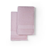 Feather & Spun Organic Cotton Lavender Fragrance Hand Towel 500 Gsm | Anti Microbial Fade Resistant Double Needle Stitch Hand Towel (Velvet Rose) - Pack Of 2
