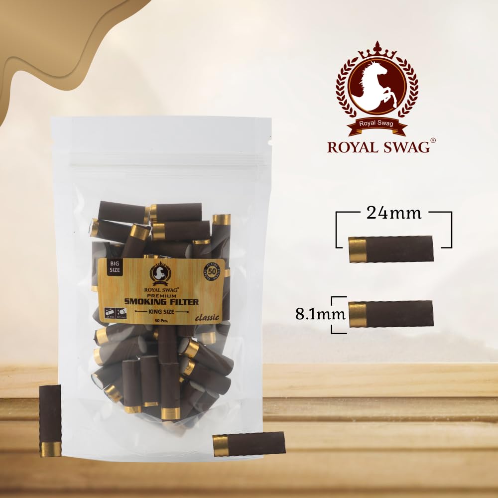 Royal Swag King Size Smoking Filters (24mm*7 Mm Filter) 50 Filters / Pack Royal Swag King Size Smoking Filters (24mm*7 Mm Filter) 50 Filters / Pack