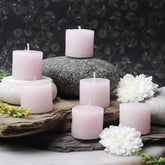 PURPLE LAVENDER FRAGRANCE VOTIVE WAX CANDLES SET OF 12 | BURNING TIME 10 HOURS