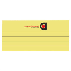 Wide Ruled 5x 8 - Inch 50-Sheet Lined Writing Note Pad, For Everyday Use (Yellow) Pack Of 12