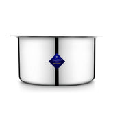 Multi Layered Material Polish Stainless Steel Cookware Handi, 1750ml | For Grains, Soups, Canning, Desserts, Broth - Compatible With Gas & Induction